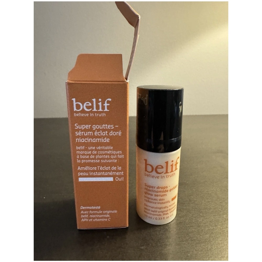 Belif Super Drops Niacinamide Golden Glow Serum 10 ml .33 oz Travel Size NIB